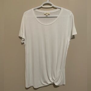 Style & Co Gathered Hem Tee, size M